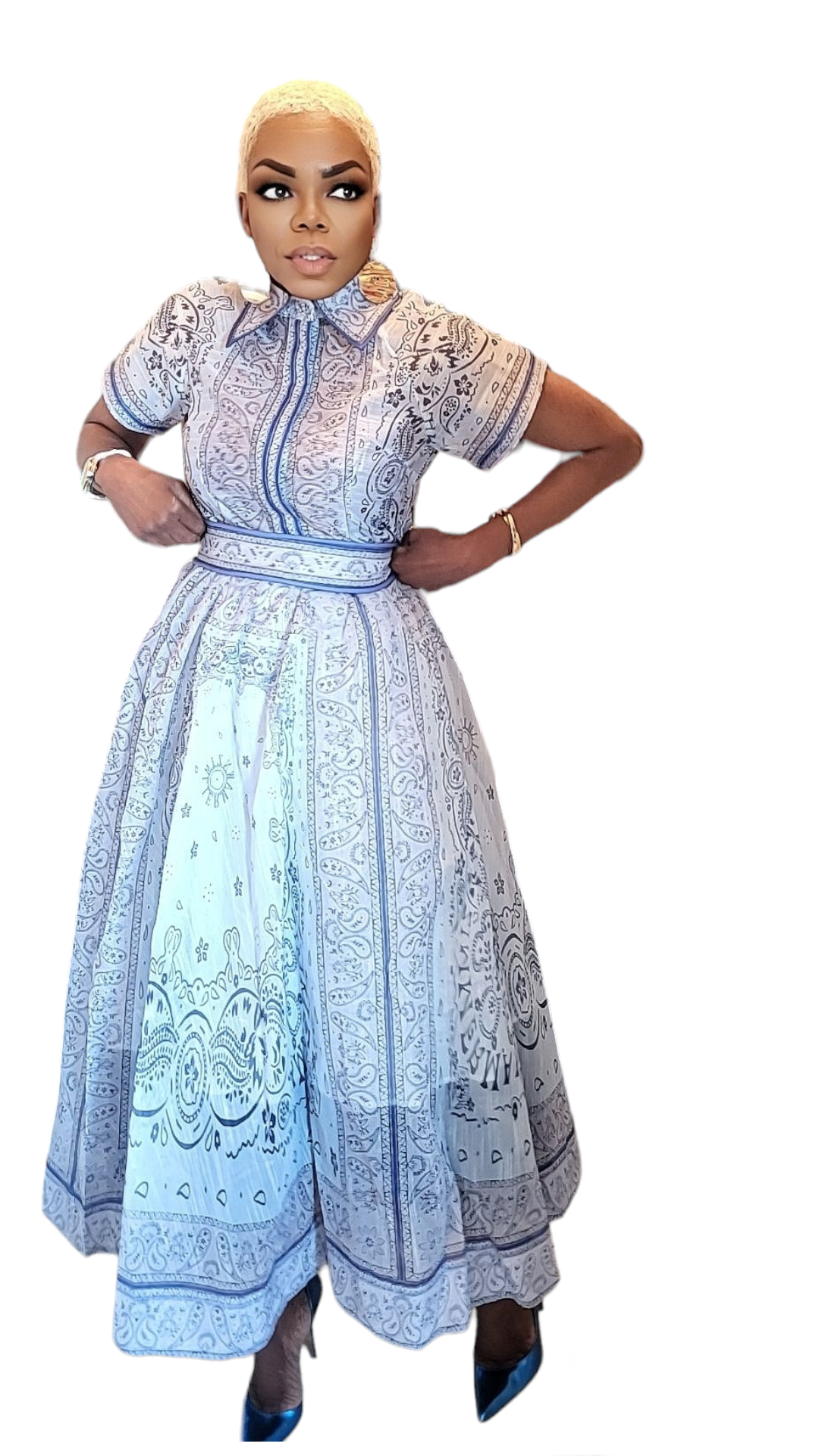 Sonnie Baby Blue Skirt Set