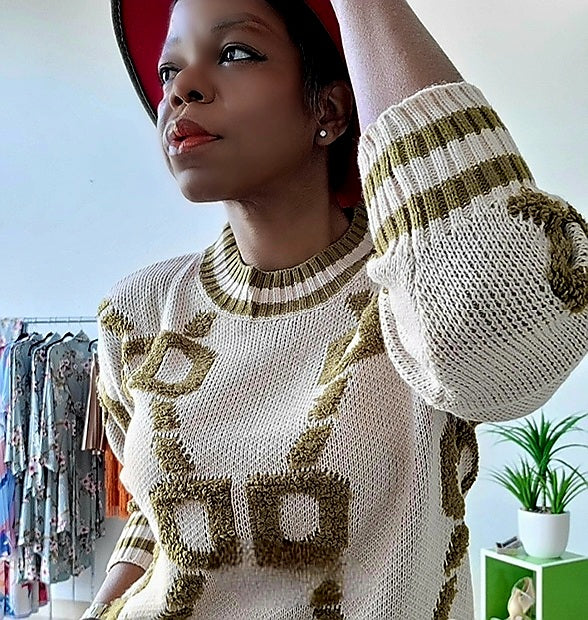 Doing It Big DB Knit Sweater