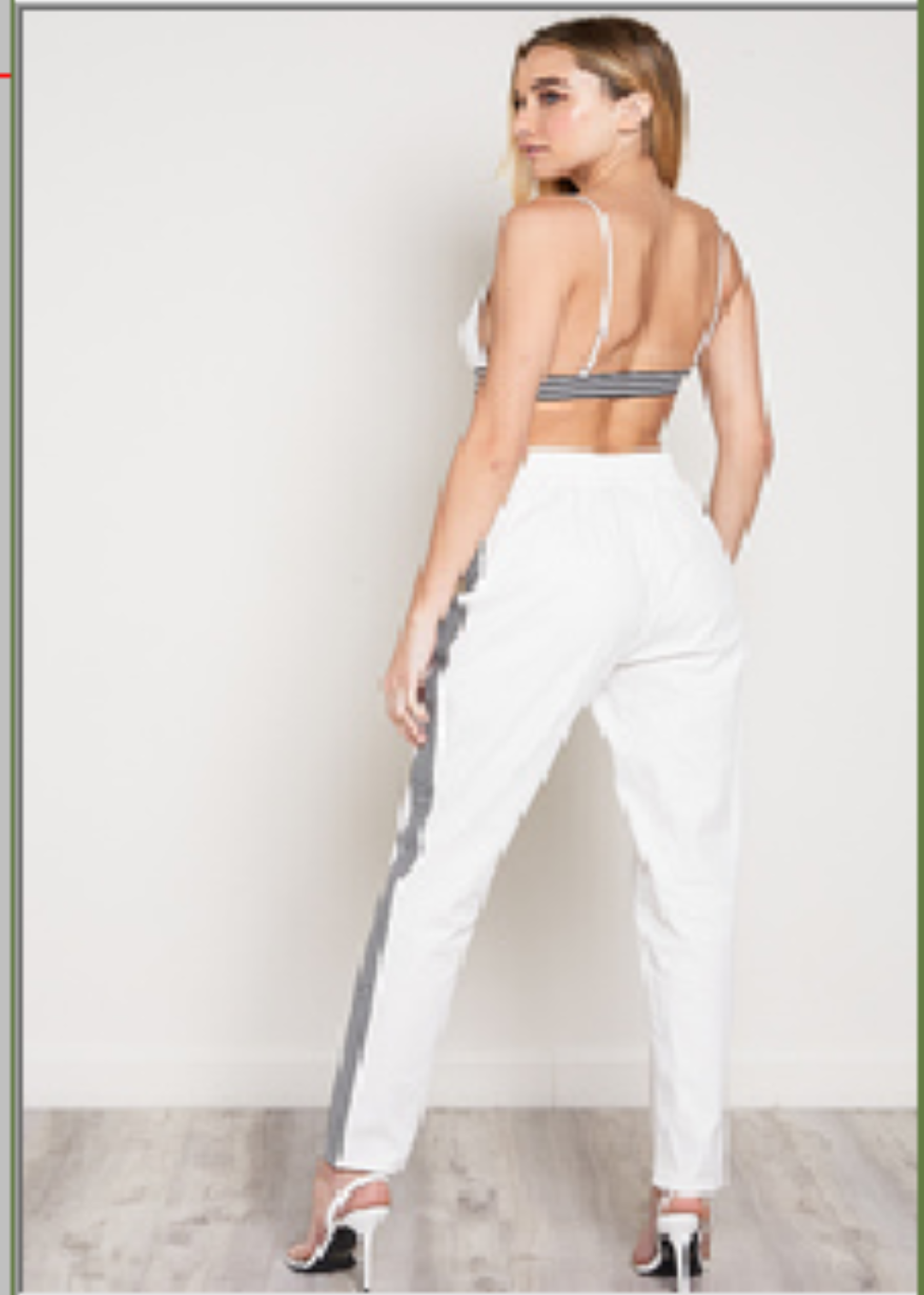 Danae Black & White Pants Set - SKCouture