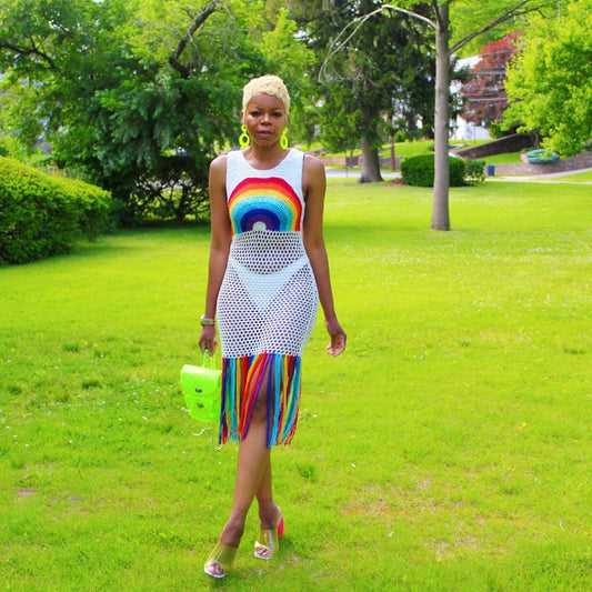 The Cay Crochet Dress/Cover up - SKCouture