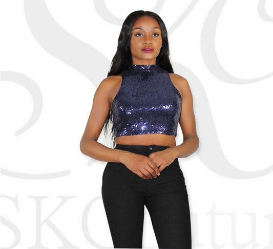 Aria Sequins Crop Top