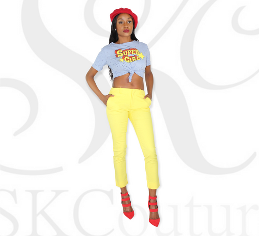 Kiax "Yellow" Crop Pants