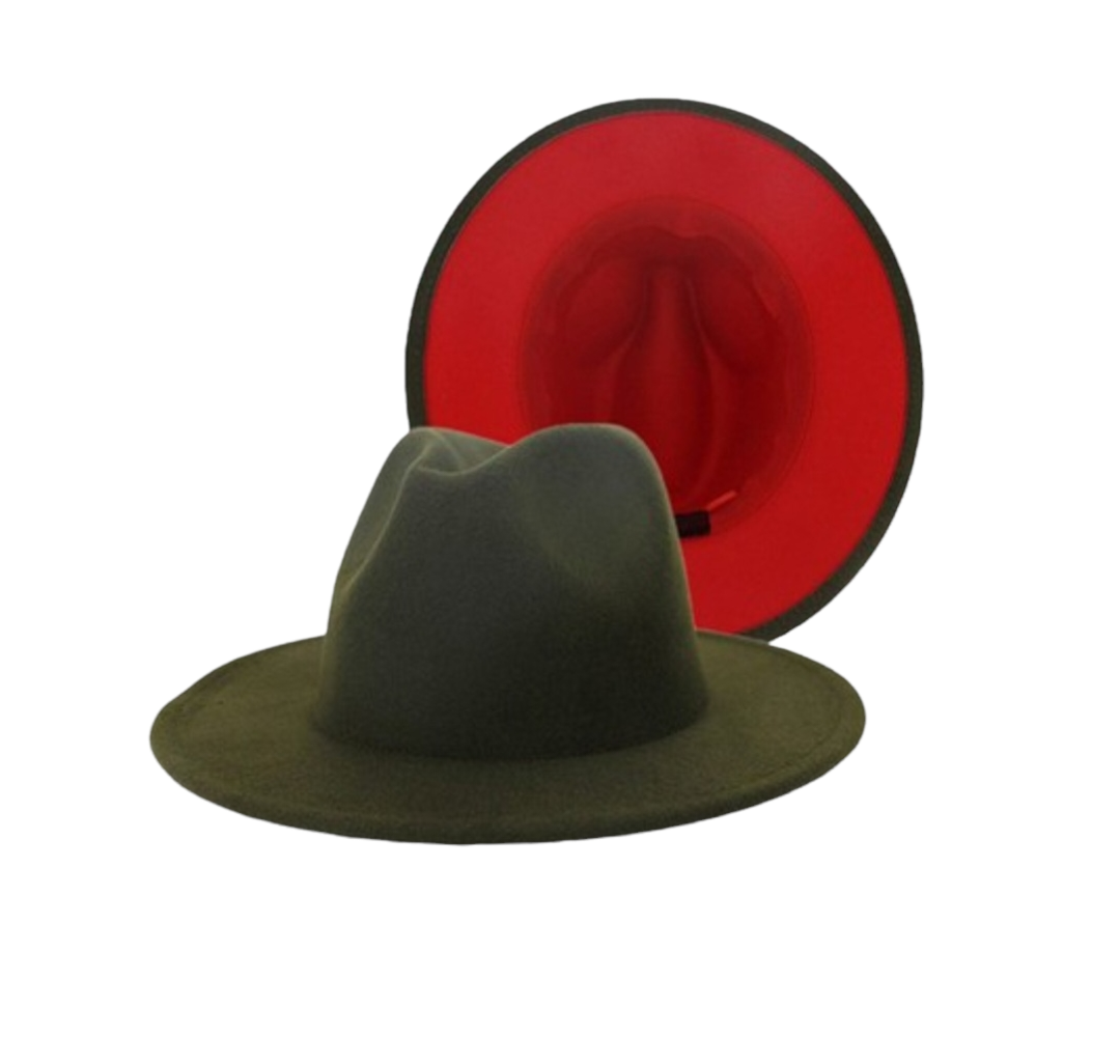 Nuela Double-sided Color Matching Fedora Hats