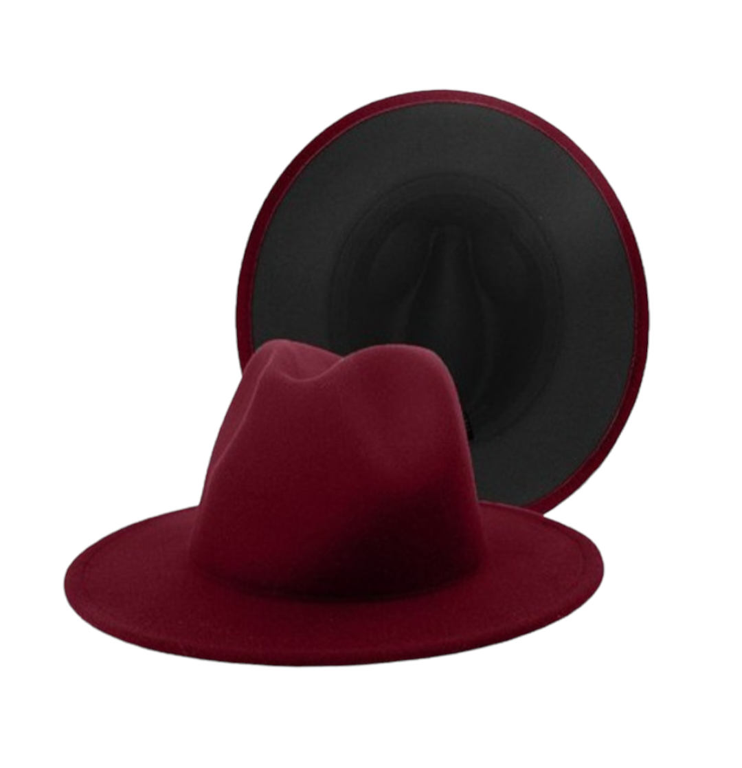 Nuela Double-sided Color Matching Fedora Hats