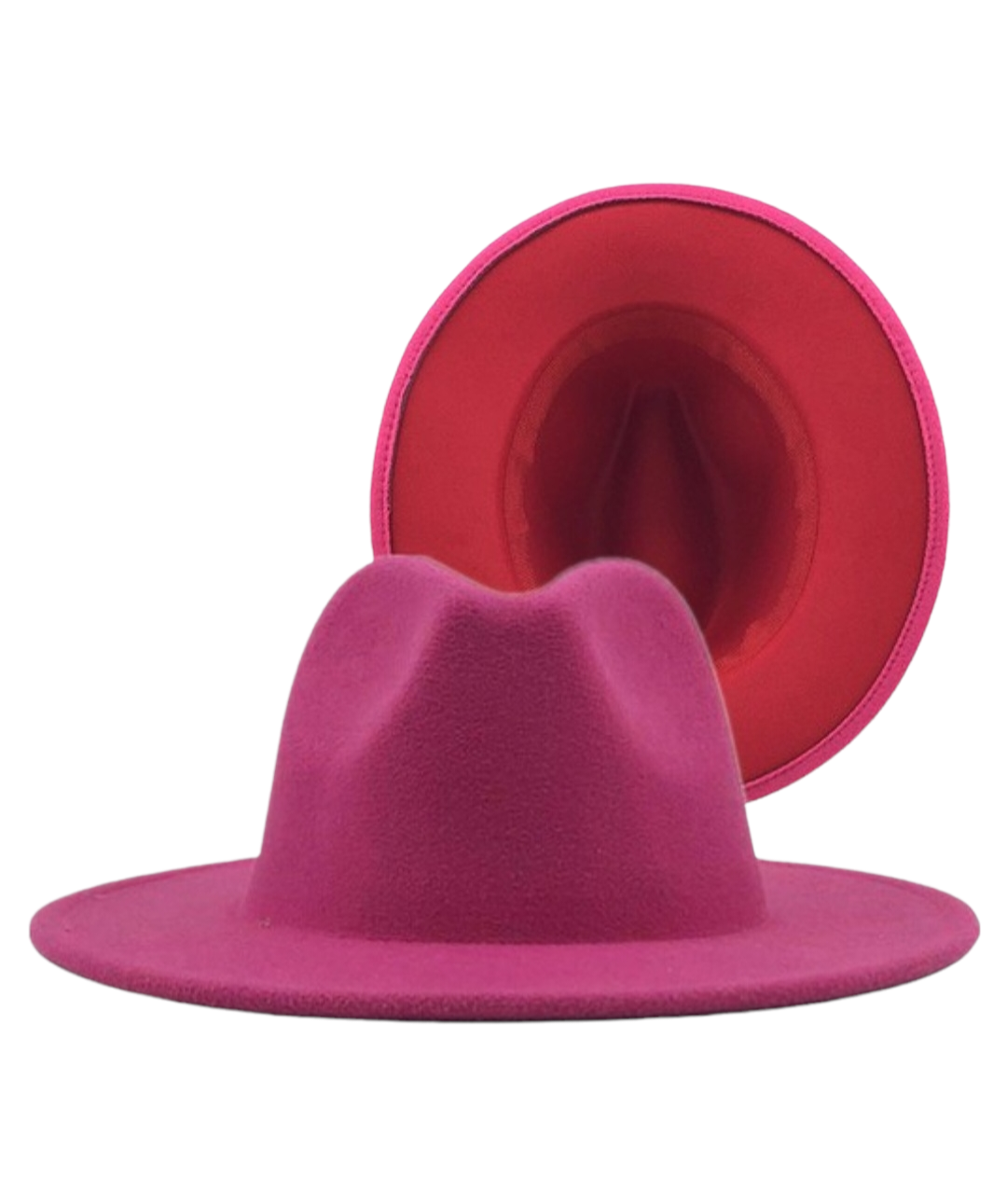 Nuela Double-sided Color Matching Fedora Hats