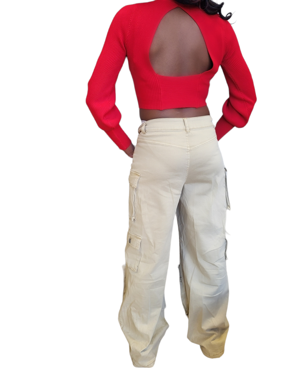 Daniella Karki Highwaisted Cargo Pants