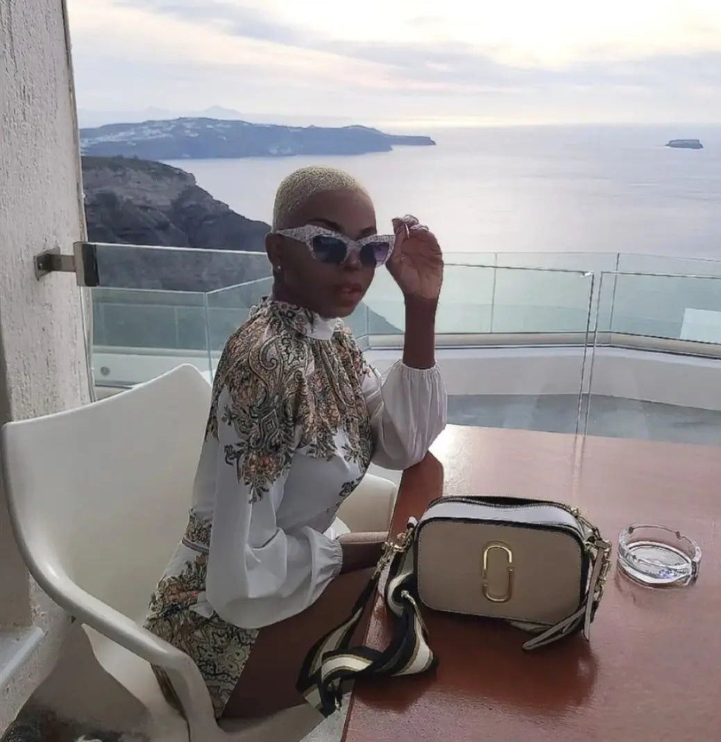 Santorini Half White Floral Long Sleeves Shorts Set