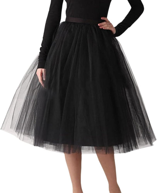 BaskIn Tulle Black Skirt