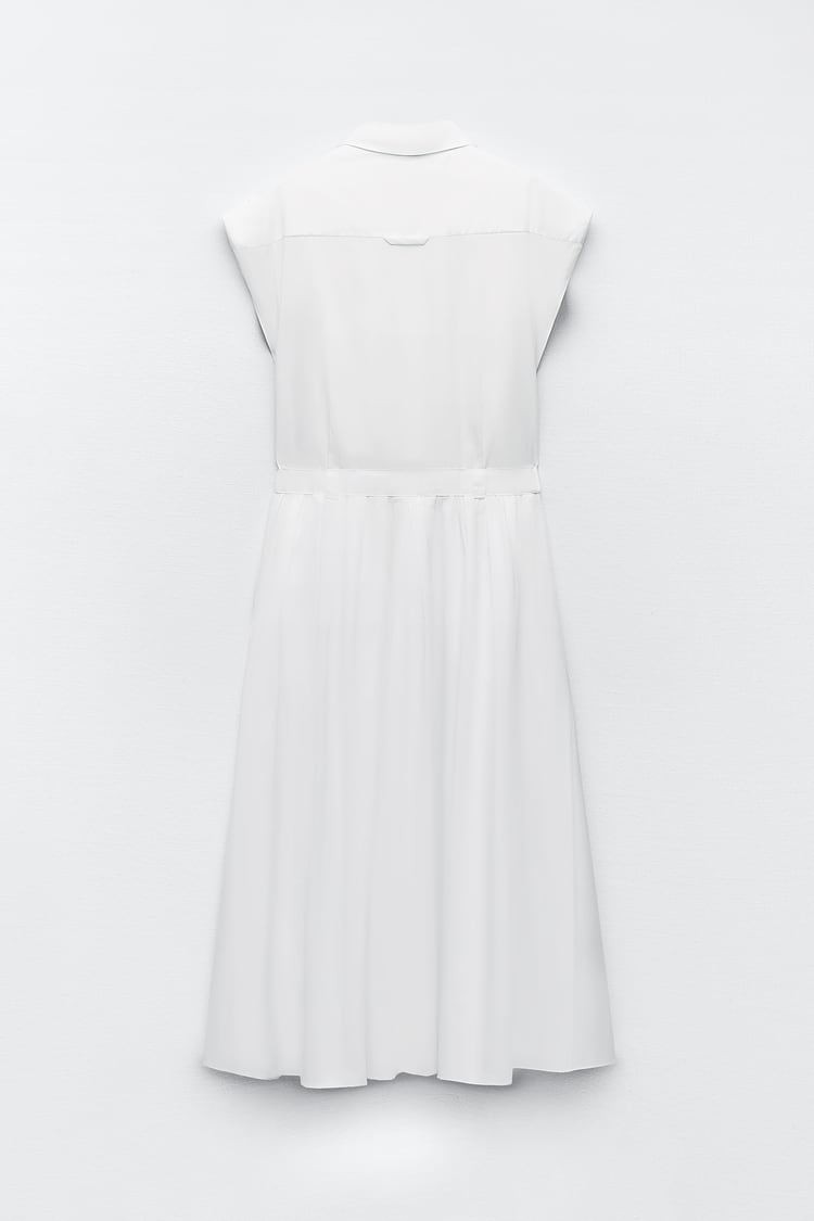 Joaquin White Midi Shirt Dress