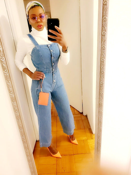 Sancia Light Denim Jumpsuit - SKCouture
