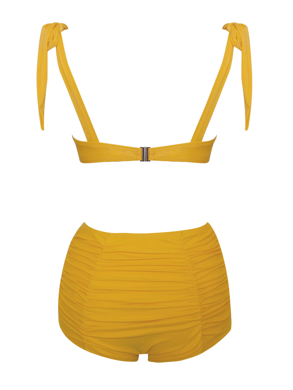 Milan Runched Yellow Bikini Top