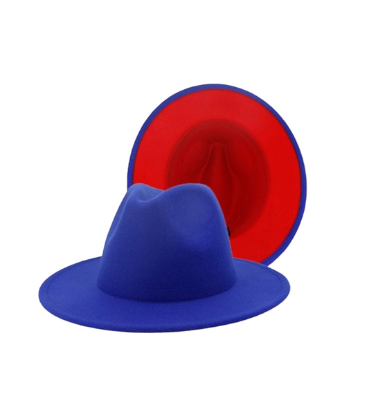 Nuela Double-sided Color Matching Fedora Hats